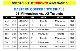 Raptors schedule and tv times. Nba Eastern Conference Finals To Start Either Monday Or Wednesday Sportsnet Ca