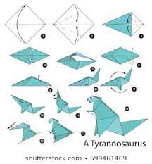 Step By Step Instructions How To Make A Origami Dinosaur Origami Tutorial Easy Origami Patterns Origami Easy Step By Step