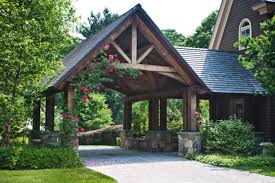 Attached carports can use the supporting structure as framing for one of the sides. 11 Most Adorable Post And Beam Carport That Can Be Easily Installed Aprylann