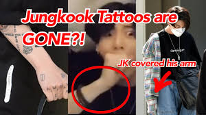 Tattoos on his right hand represent himself and he has his own hand tattoo gif on instagram. Bts Jungkook Tattoos Are Gone Youtube