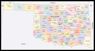 Oklahoma Map With Cities And Towns Oklahoma Maps & Facts - World Atlas