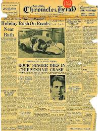 American Rock n Roll star Eddie Cochran only 21 years old, fatal car crash in Chippenham, 1960