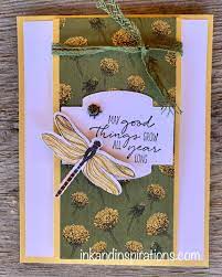 If you are a stampin' up! Card Making Video Make A Fun Fold Card With Dragonfly Garden Ink And Inspirations
