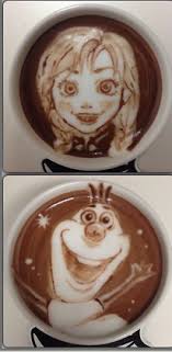 Disney Frozen Olaf Latte Art Latte Art Coffee Recipes Coffee Art