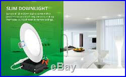 Sunco Lighting 12 Pack 6 Inch Slim Ultra Thin Recessed Retrofit Kit Led 5000k