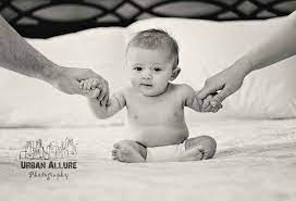 3 Month Old Sitting Up Holding Parents Hands 3 Month Photo Ideas 3 Month Old Baby Pictures Baby Pictures Baby Photos