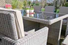 Toscana Xl Sand Grau Natur Tisch 6 Sessel 3 Hocker Outdoor Dekorationen Gartenmobel Sets Hocker Ottomane