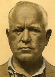 Robert Grimm, ca. 1930; auf der Rückseite zu lesen ist "Meinem lieben John  zum 61. Geburtstag