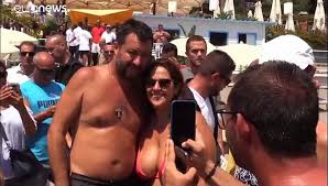 Mr salvini appeared to quash talk his new the italian politician shared a smiling picture of himself receiving a kiss from his girlfriend on may 22. Opponents Hit Out At Salvini S Call For Snap Italian Election Video Dailymotion