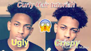 It's super common for men to start losing their hair, especially as you get older and if you have a family history of male pattern baldness. How To Turn Nappy Hair Into Curly Hair Fast Curly Hair Tutorial Easy Youtube