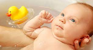 Simulated hard water baby bath. Bathing Your Baby Babycentre Uk