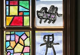I'd love to see your faux stained glass window. Art Design For Kids Faux Stained Glass Babble Dabble Do