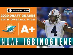 Dolphins Make An Outstanding Pick With Noah Igbinoghene 30th Overall 2020 Nfl Draft With The 30th Pick In The 2020 Nfl Draft The Mi In 2020 Nfl Draft Cbs Sports Nfl