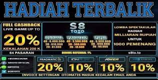 S8toto Pasang Nomer Ter-balik di bayar