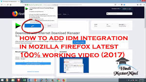 Soon the idm extension will be installed on google chrome browser. How To Add Idm Extension In Firefox 100 Work 2017 Youtube