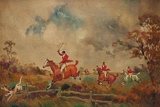 Lot - Manner of Henry Thomas Alken (British, 1785-1851) Fox hunting scenes