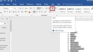 Microsoft office word 2013 enables you to sort text, dates, numbers and table contents alphabetically. How To Sort Alphabetically In Word