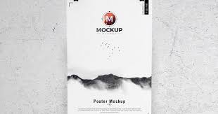 Free Concrete Wall Hanging Brand Poster Mockup Psd Poster Mockup Psd Poster Mockup Mockup Psd