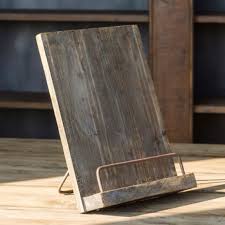 Rustic Cookbook Stand Diy Rustic Decor Rustic Cookbooks Decor