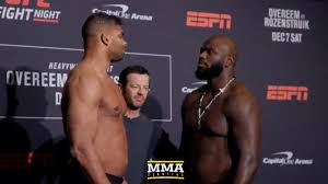 Overeem landed more shots, including a big right hand in the third, but rozenstruik took it once again. Alistair Overeem Vs Jairzinho Rozenstruik Staredown Video From Ufc On Espn 7 Weigh Ins Mmamania Com