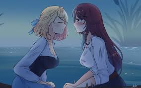 OC] ( Azur Lane Prince of Wales x Female Commander ) Kiss The Shipgirl :  rwholesomeyuri