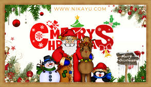 Penasaran dengan tema, syarat dan jadwal lombanya? Poster Merry Cristmas Greeting Cards 2020 Twibbon Natal