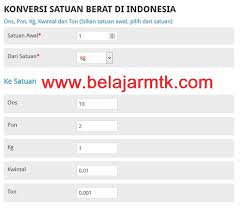 Contoh soal konversi pon ke kg. Konversi Satuan Berat Ons Kg Pons Ton Dan Kwintal