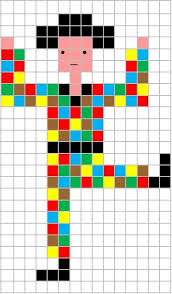 Coding Unplugged E Pixel Art La Scheda Di Carnevale Di Arlecchino Pixel Art Modelli Pixel Art Minecraft Pixel Art