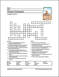 Free Print Outs To Teach Students About Volcanoes Time Worksheets Worksheets Free Science Worksheets