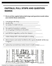 Capitals Full Stops And Question Marks Worksheet This Or That Questions Punctuation Worksheets Capital Letters Worksheet
