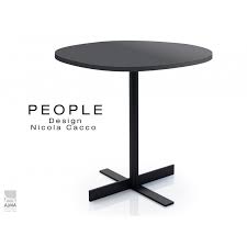 People Table Ronde Pour Hotel Bar Restaurant Couleur Noire Plateau Bois Table Table Ronde