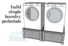 Easy To Build Single Laundry Pedestals Laundry Pedestal Washer And Dryer Pedestal Diy Plans