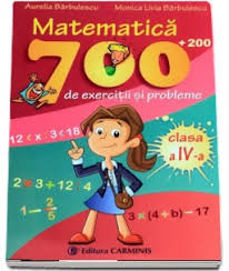 Sortare data popularitate pret crescator pret descrescator. Matematica Clasa A Iv A 700 200 De Exercitii Si Probleme Aurelia Barbulescu 9 00 Lei Librariaonline Ro