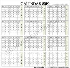 Year Calendar 2019 Pdf Calendar 2019 Printable Calendar Calendar Printables