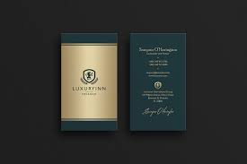We had a great experience ordering thank you cards for our business. Elegant Green Gold Business Card Creative Photoshop Templates Creative Market