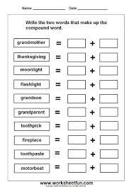 20 Compound Words Worksheets 1st Grade Worksheet For Kids In 2020 Compound Words Worksheets Compound Words 2nd Grade Worksheets