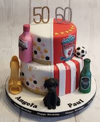 60th Birthday Party Ideas For Husband Joint Husband Wife Birthday Cake Pinkgin Lfc Blacklabrador Highheelshoe 50thbirthday 60thbirthday Birt 60th Birthday Cakes Wife Birthday Birthday Cake