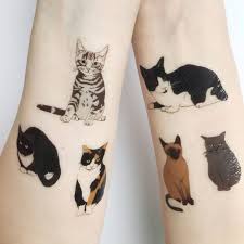 Burmese cats love their people. Cat Temporary Tattoos Cat Tattoo Designs Kitten Tattoo Cat Tattoo