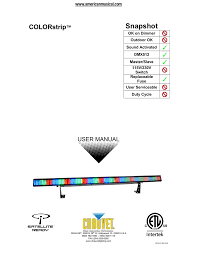 Chauvet Colorstrip Manual Manualzz Com