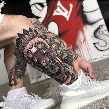 Tattoo sombreada no antebraço de um jogador de futebol segurando a bola com a mão, foi feita em um treinador de futebol júnior da região metropolitana de. Pin By Gabriel Barbosa On Flesh Art Leg Tattoos Indian Skull Tattoos Tattoos For Guys