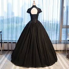 Princess wedding dresses lace ball bridal gownss long sleeves white ivory custom. Wedding Dress 2019 High Neck Beading Lace Black Wedding Dresses Elegant Plus Size Short Sleeve Crystal Long Robe De Mariee Ch057 Buy At The Price Of 74 74 In Aliexpress Com Imall Com