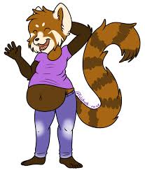 I Love Being Fat A Smol Red Panda Furry Would Be Cute As Hell Illustration about cute panda couple in love, simple and minimal cartoon drawing. a smol red panda furry would be cute as