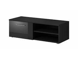 Meuble Tv Armoire Bas Divertissement Vegas 90 Cm Corps Noir Mat Noir Brillant Avant Vente De Meuble Tv Con Meuble Tv Meuble Tv Conforama Meuble Tv Noir