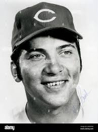 Black and white photo of Johnny Bench from his rookie season with the  Cincinnati Reds in 1967 Stock Photo