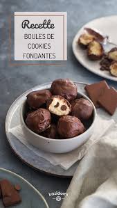 Recette Boules De Cookies Fondantes Cookies Fondant Recette Gouter Cuisine Et Boissons