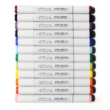 The trick is to have enough blue copic markers to pull off a smooth gradient from dark blue to white. 12 Basic Copic Markers Swatches And Review Jenny S Crayon Collection