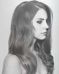 Lana del rey the profile. Black And White Fake Lips And Girl Image 414173 On Favim Com