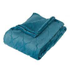 Embossed Teal Luxury Plush Throw Blanket Kirklands