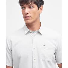 Barbour Nelson Short-Sleeved Regular Shirt in Mist