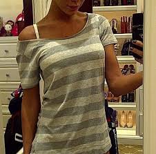 Diy Super Cute Off The Shoulder Shirt T Shirt Diy Diy Shirt Diy Clothes